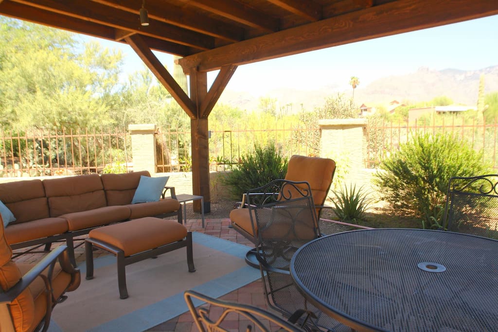 Back yard seating