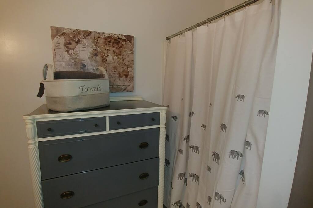 roomy bathroom