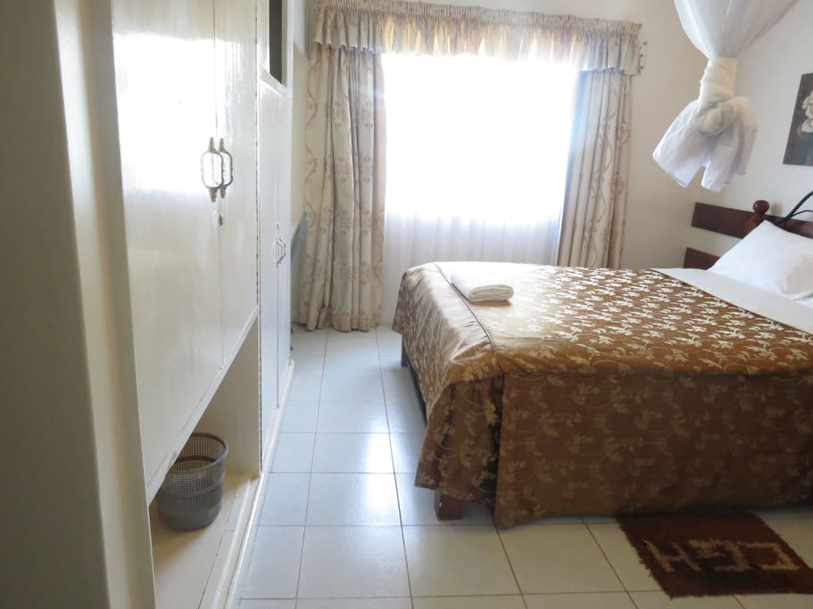 A section of the room