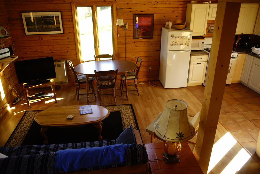 Living room and kitchen