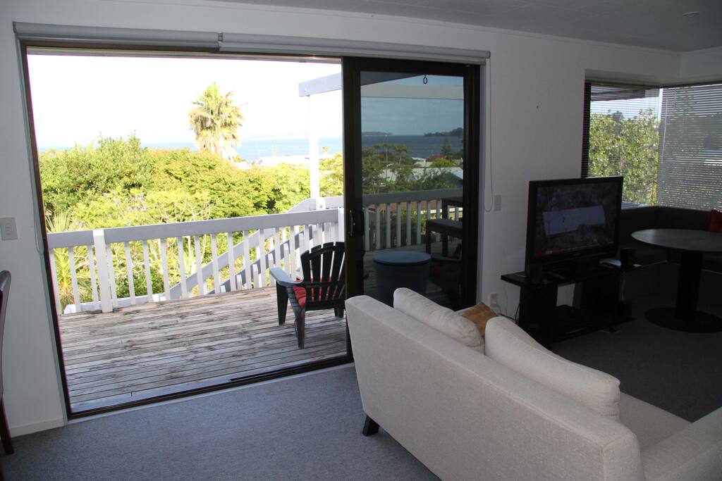Living open on to a large deck