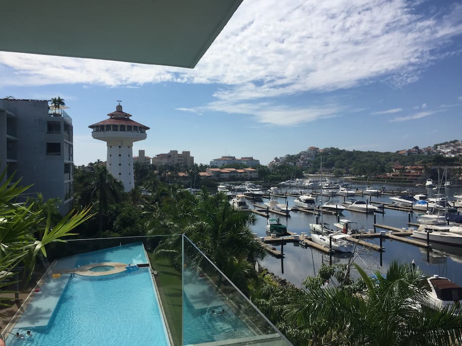 Beautiful view from apartment´s balcony.