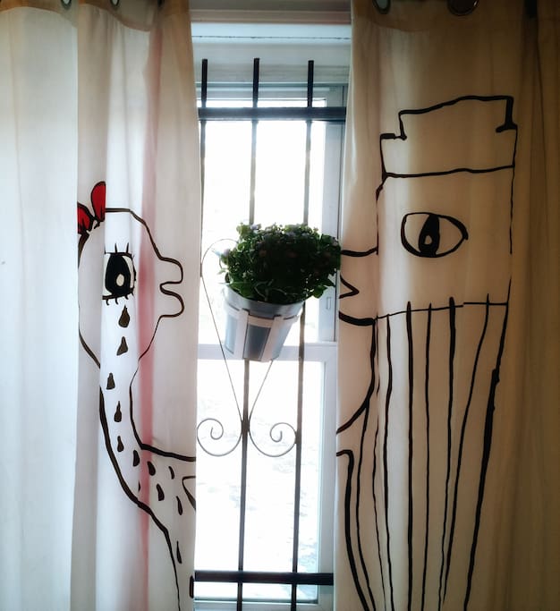 The Smiley room is artfully designed with lots of fun creatures.