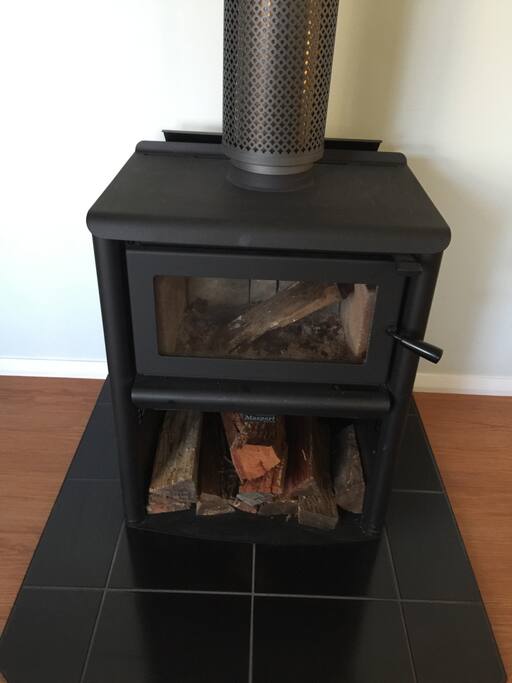 log fire for cosy evenings - wood included - as much as you need - every villa has one