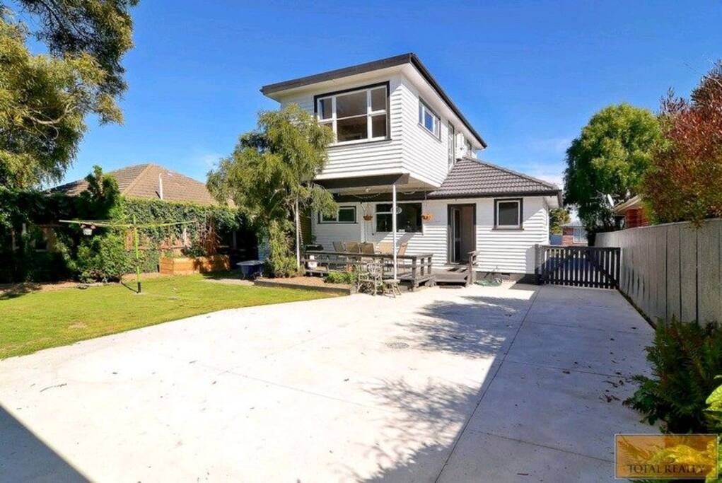 Back of house and deck
