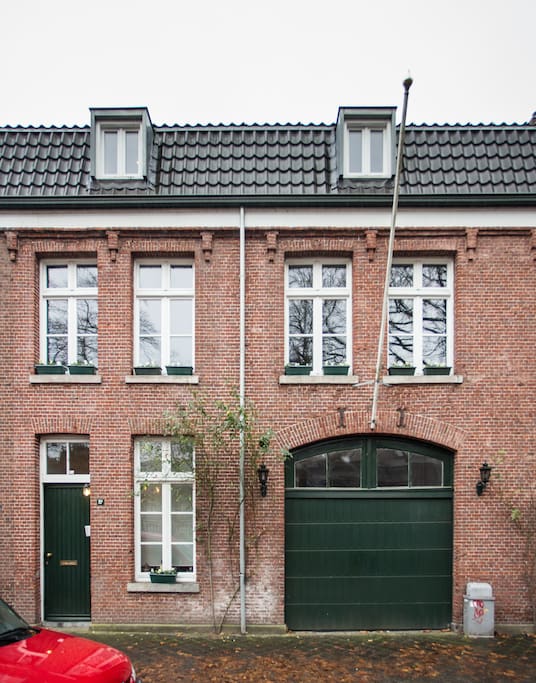 front door and garage