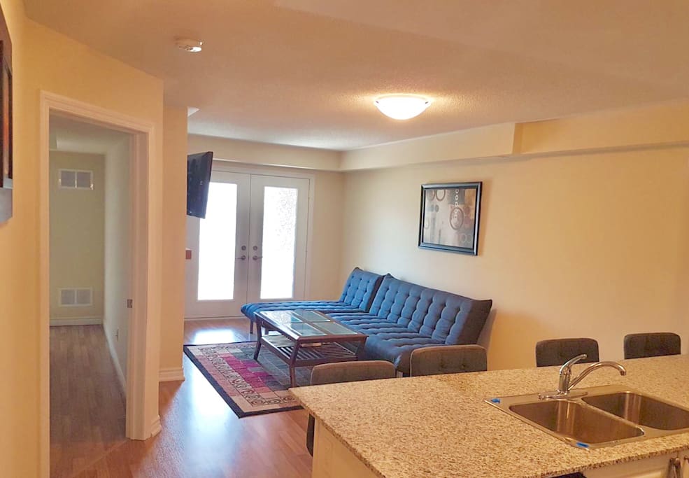 Living room, door to balcony