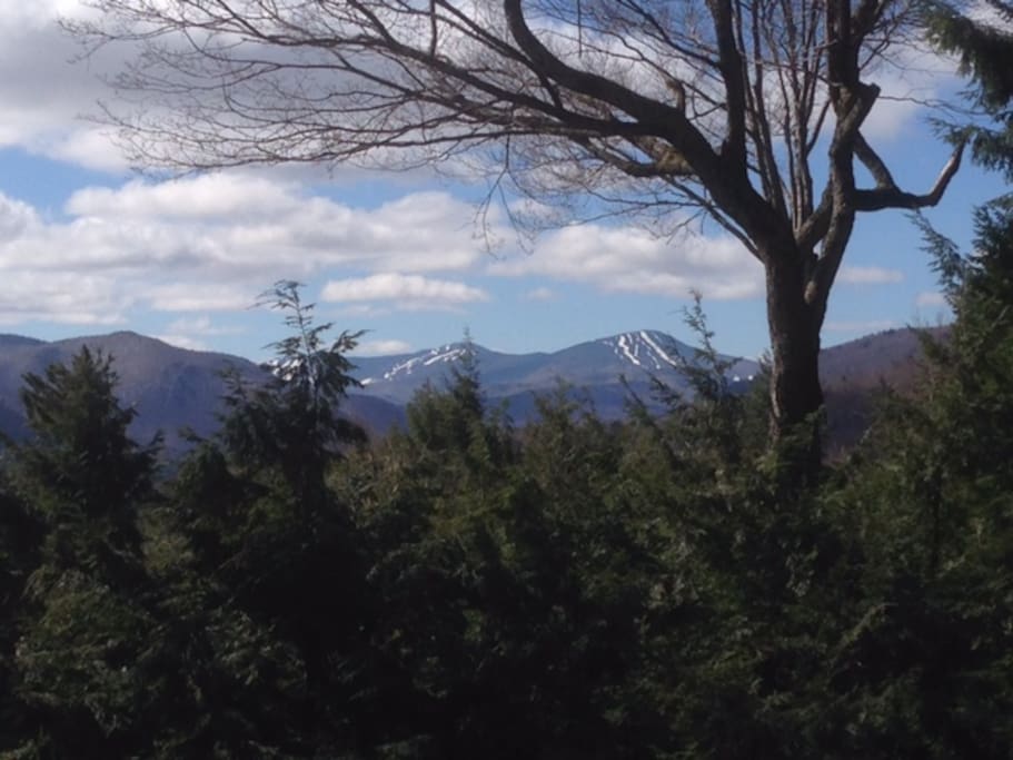 Killington Mountain as seen from the deck