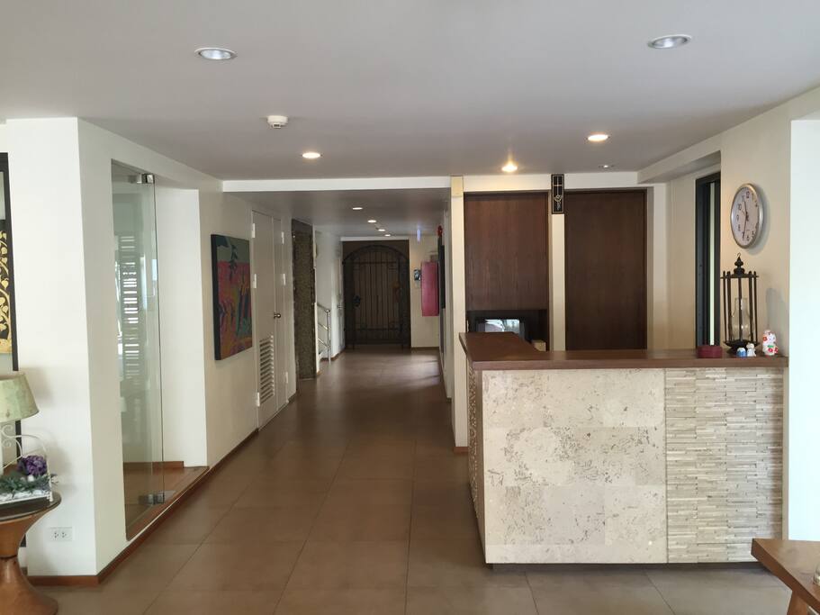 Lobby of the building on the ground floor