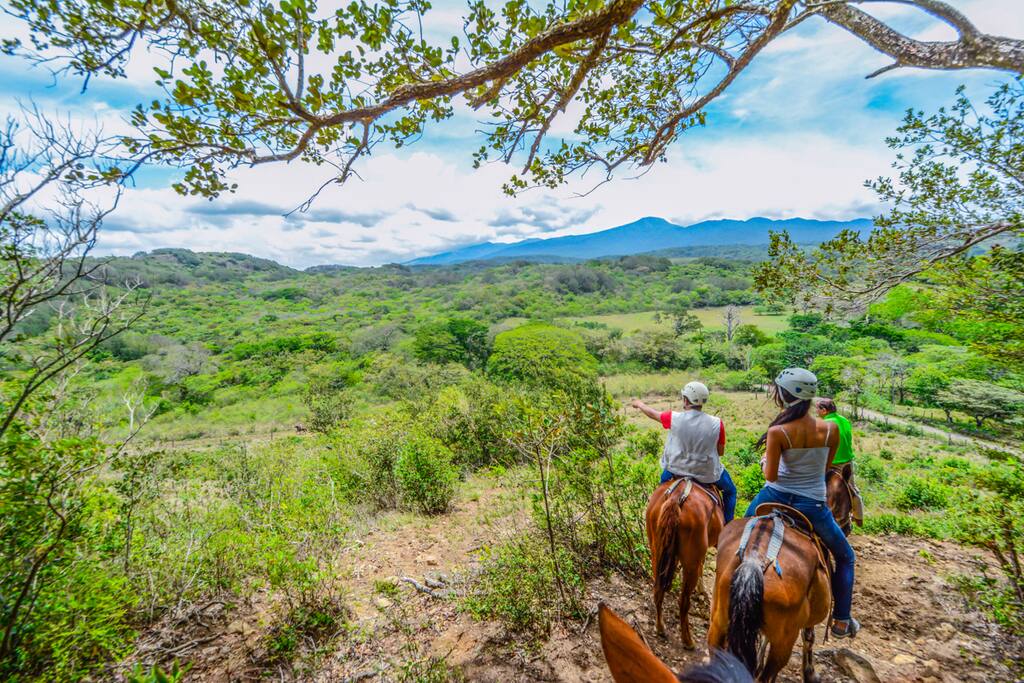Horseback Riding at Vida Aventura. View of Rincon de la Vieja National Park.