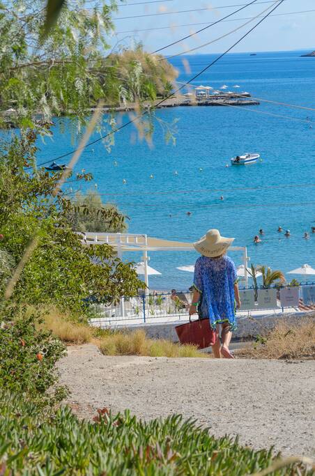 A step to the beach
