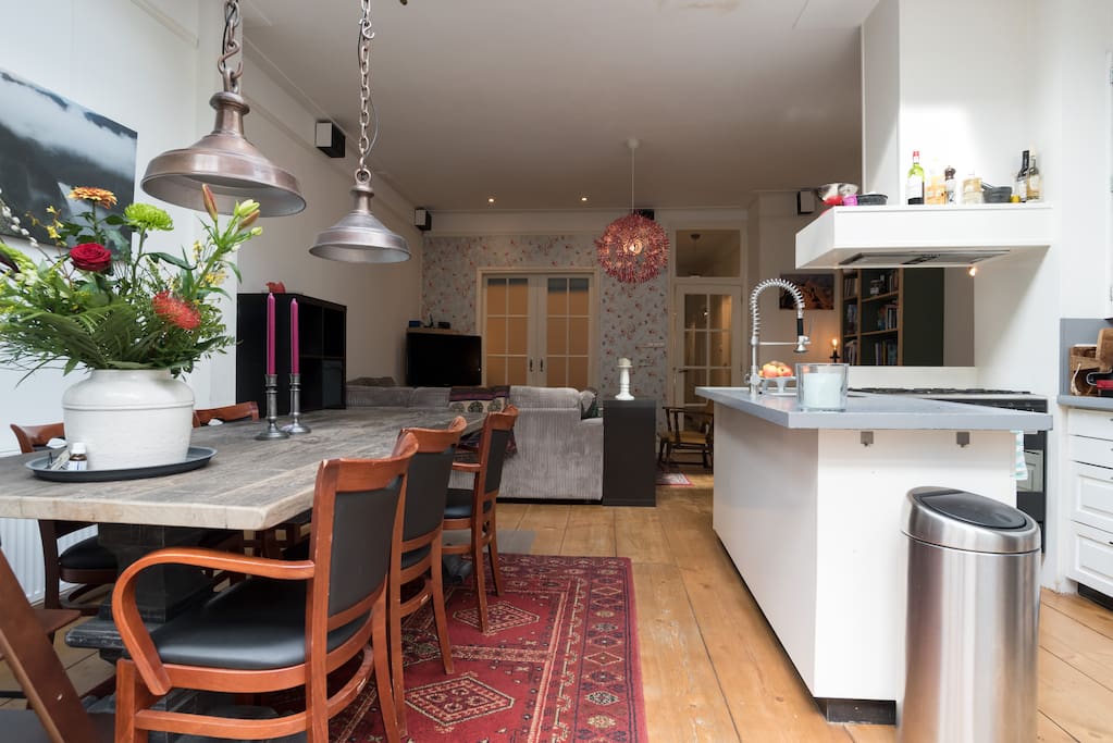 Dining area with kitchen