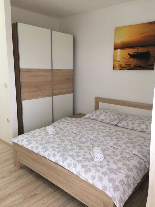 Bed for two and big closet