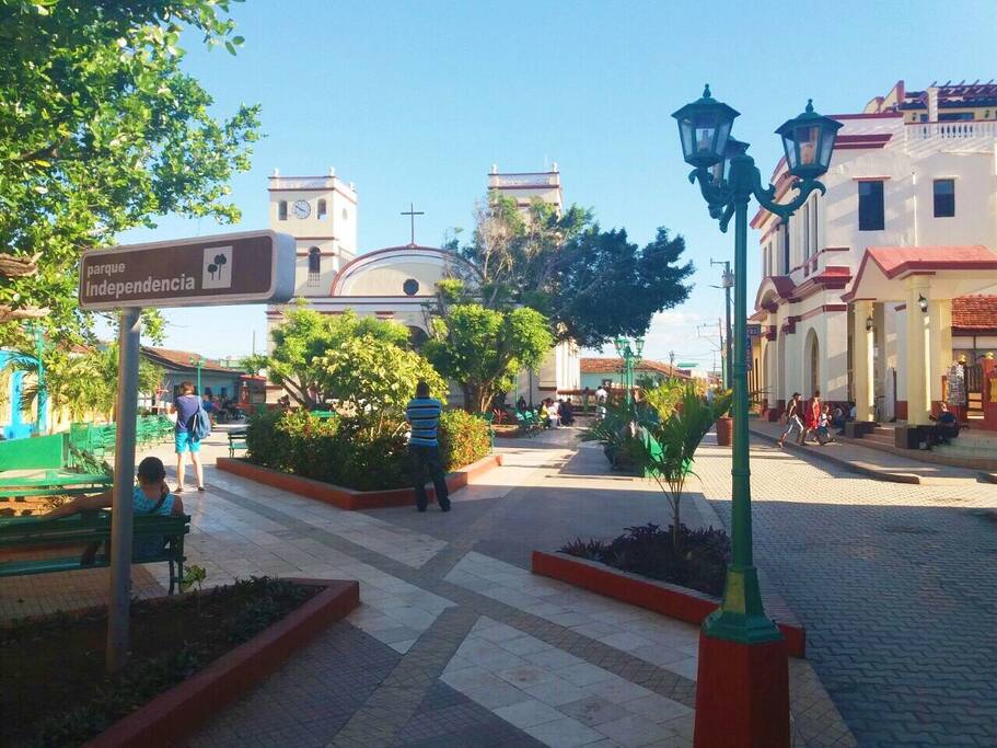 The park, with WiFi.