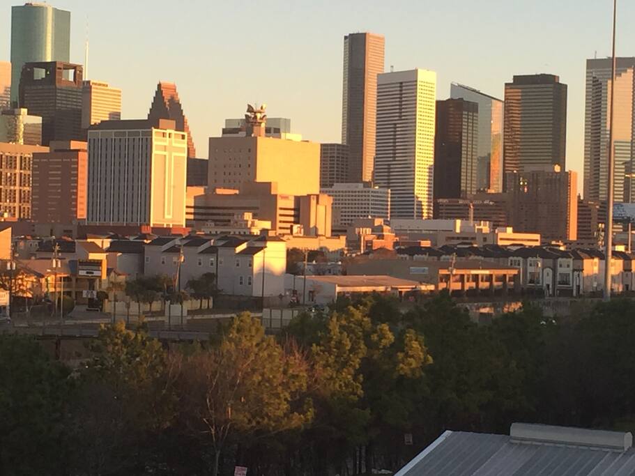 Balcony View of Downtown Houston