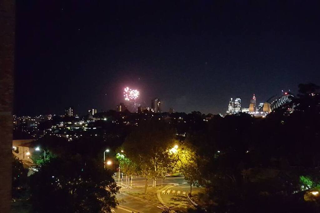 View from the balcony. You can also see the bridge when you're sitting on the couch looking out the window.
