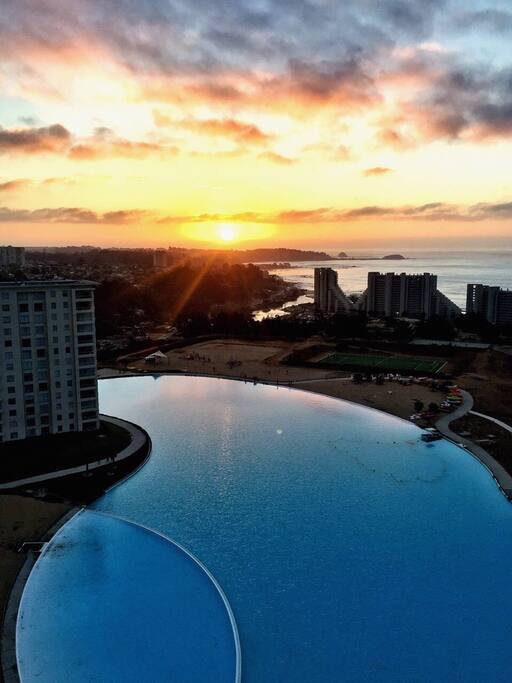 Atardecer desde la terraza