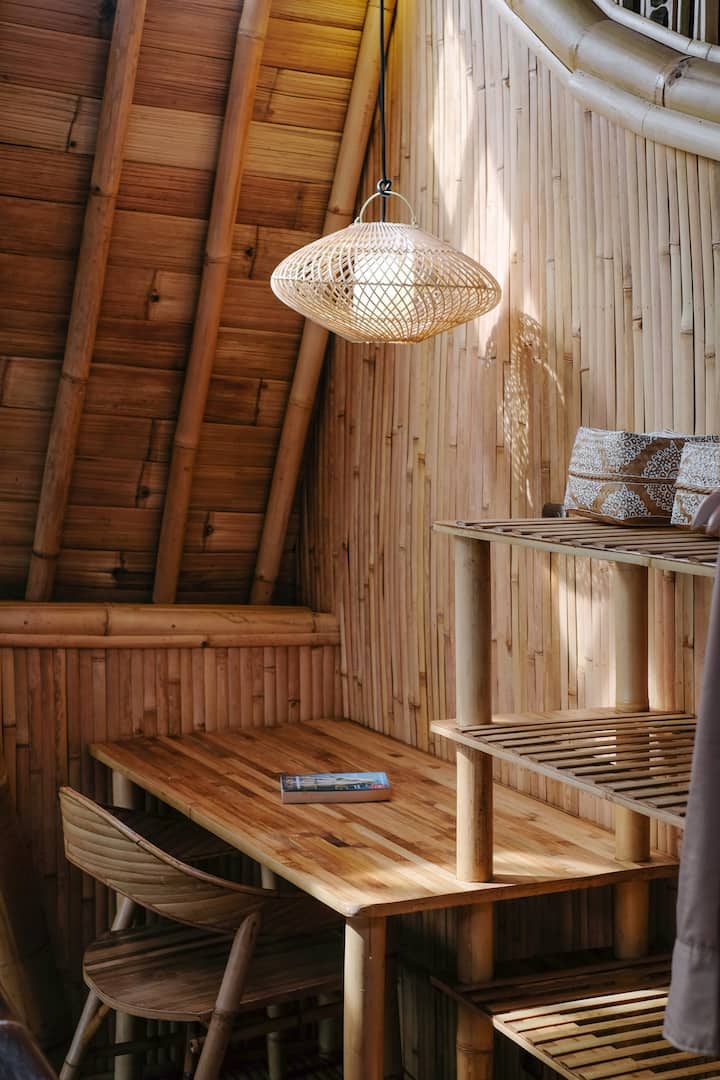 Designer Bamboo Pool Villa | Rice Fields – Resound - Ubud