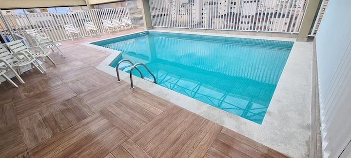 227 - Excelente Ap Com Piscina Em Pitangueiras - Guarujá
