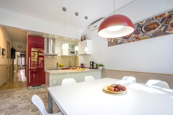 Tetuan apartment very central 6 bed/3 bath Terraza