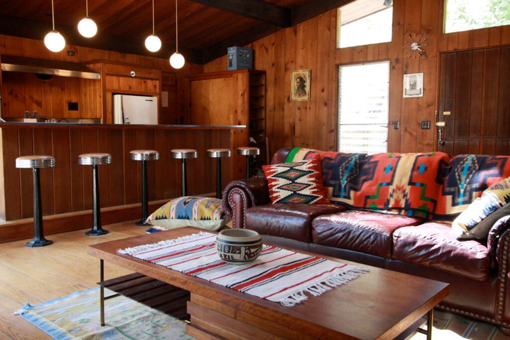 Living room and kitchen