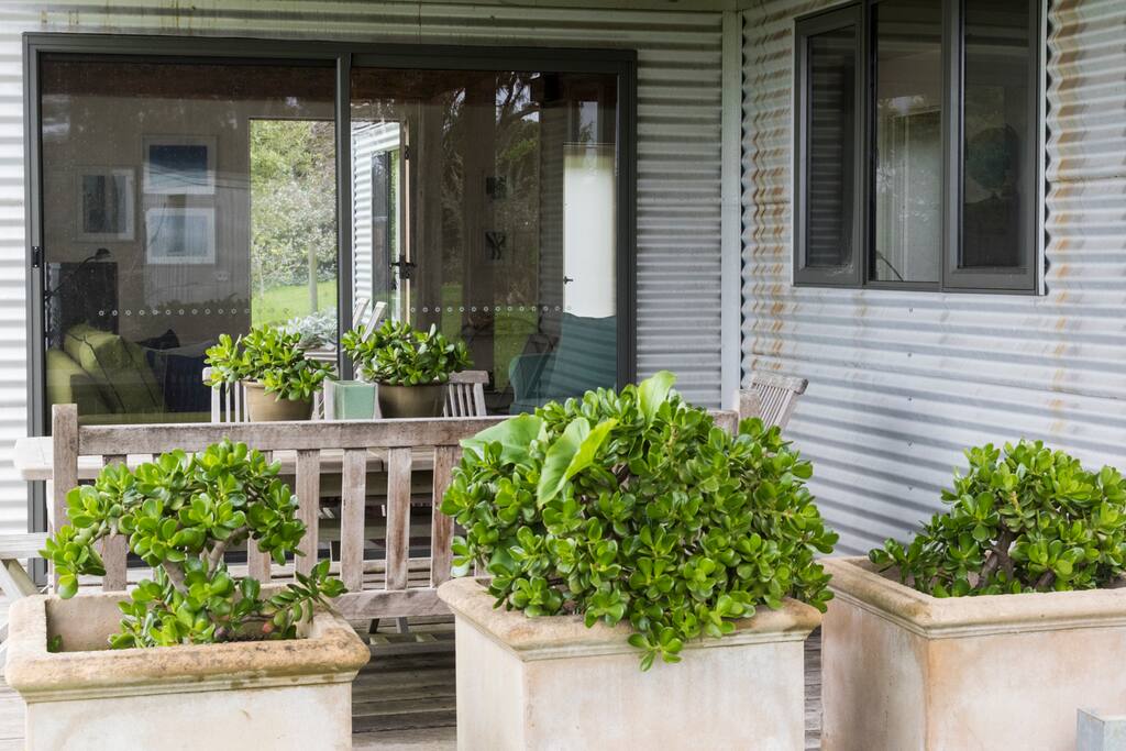 Outdoor dining area