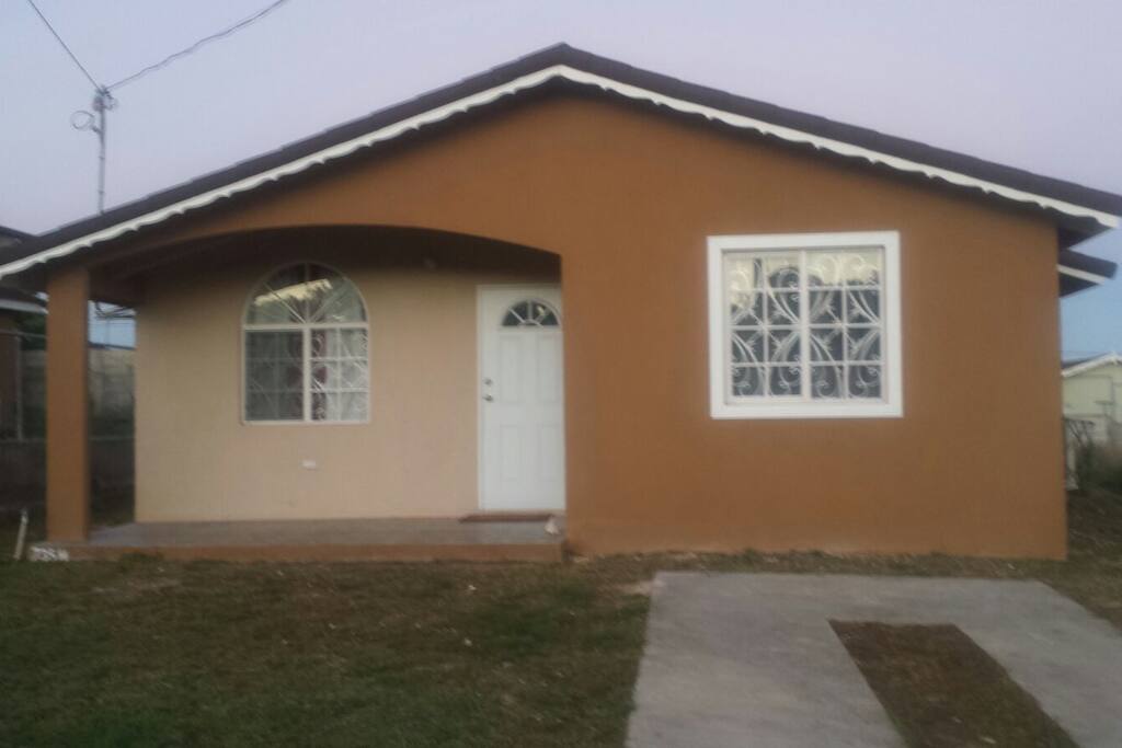 Front view of house with private parking
