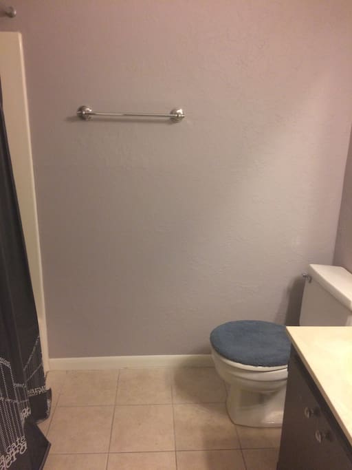 Guests enjoy a full bathroom to themselves. Amenities include travel toiletries and a hair dryer in case you forget to bring yours.