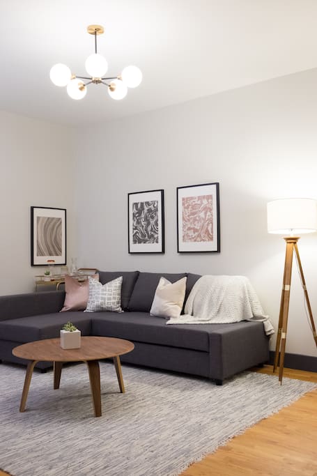 Relaxing living room with modern touches