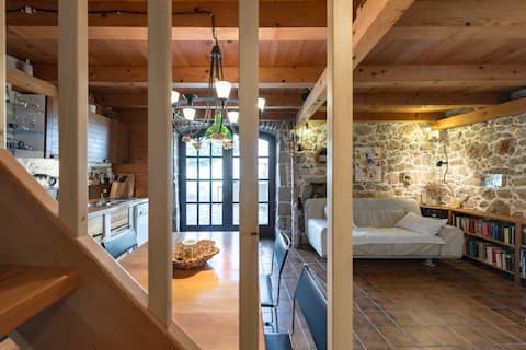 Top performing Airbnb: Stone house with terrace, garden and sea view in Jagodna