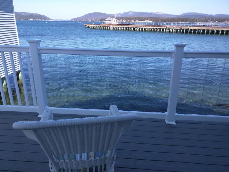 Relax and enjoy the view from the deck.