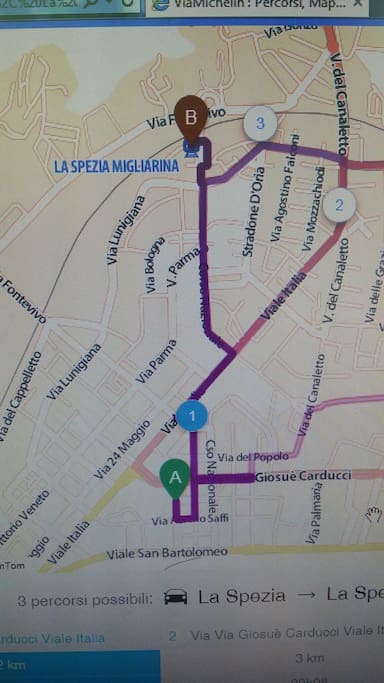 percorso pedonale alla stazione treni La Spezia Migliarina