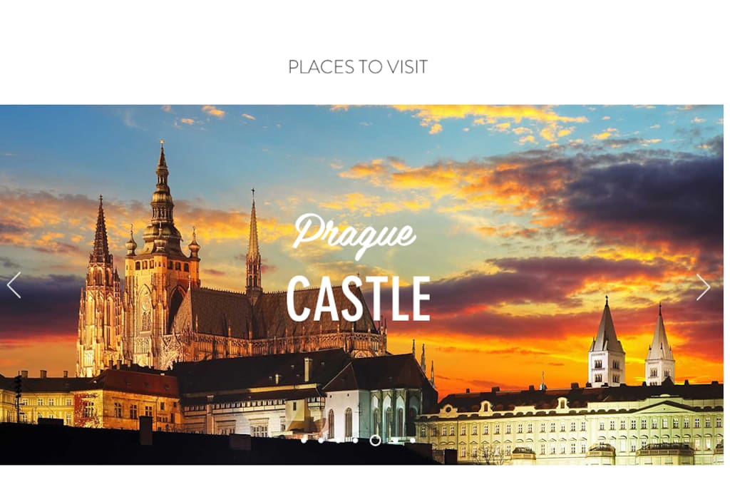 Web with list: The best of Prague