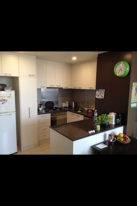 kitchen with marble top