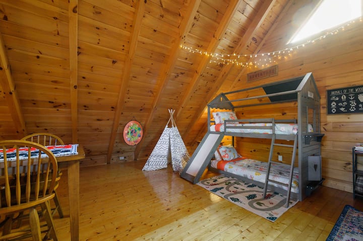 Upstairs kids Adventure fun bunk.