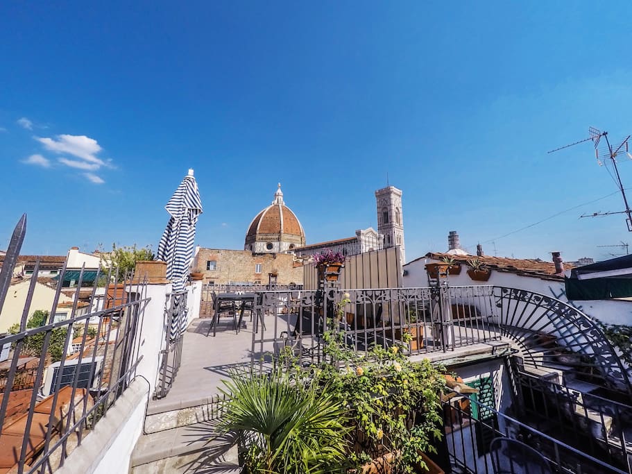 Our fantastic view from the terrace