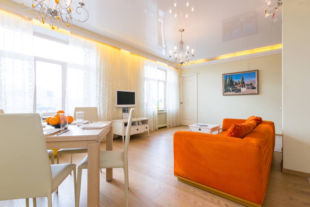 Living room 45 sq m
