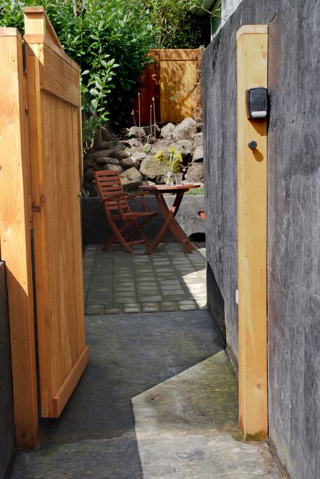 Entrance to the patio