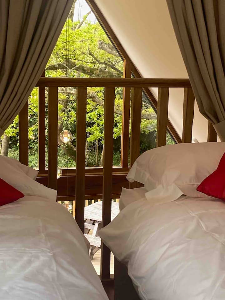 Upstairs gallery bedroom