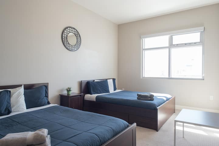 Chumba cha 2 cha kulala chenye Queens 2 za Wingu