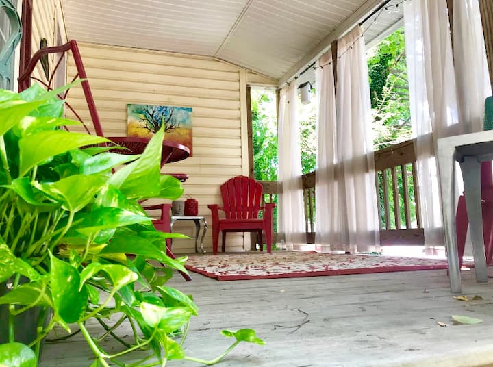 Lovely front porch overlooking Court Street