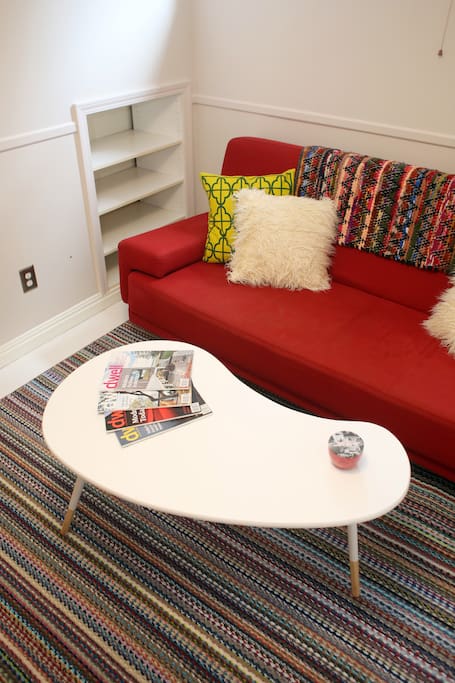 Separate sitting room in two bedroom basement