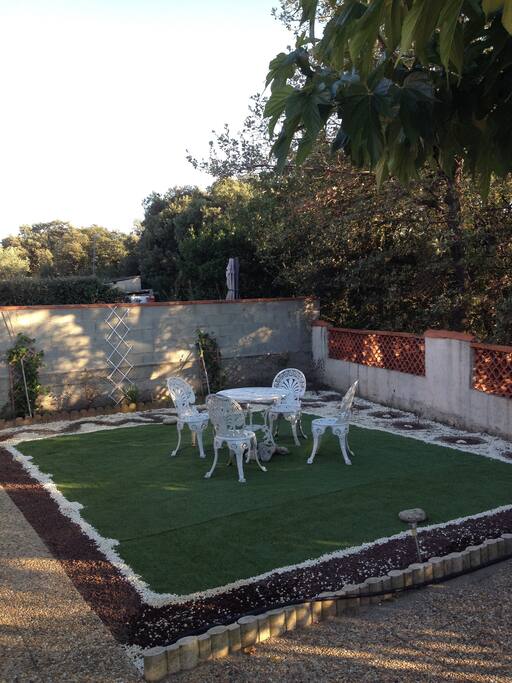 Tranquil garden.