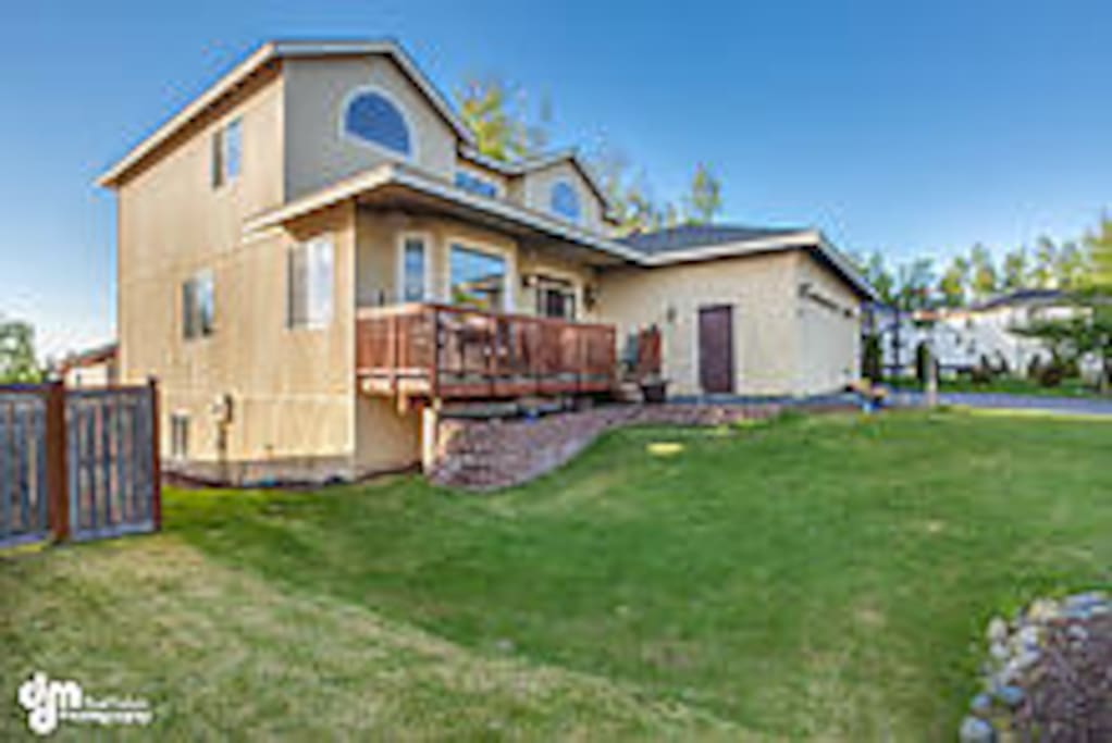 This is the left side view of our home.