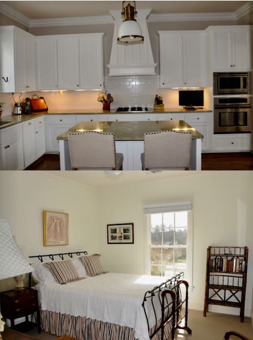 Kitchen and upstairs guest room