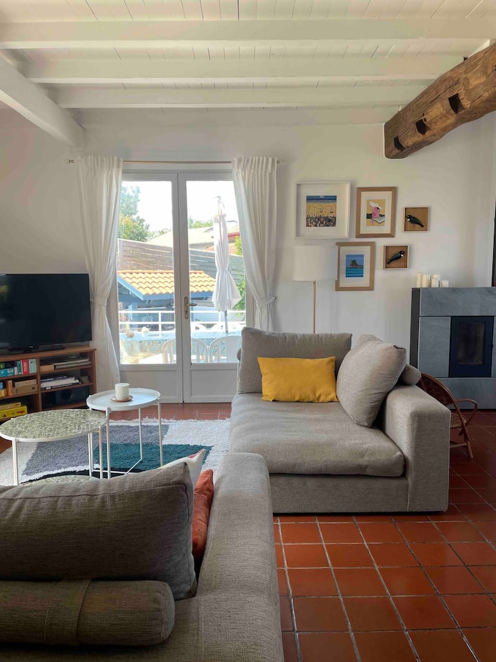 Villa Piha, Plage à 800 M, Piscine Et Grand Jardin - Bidart