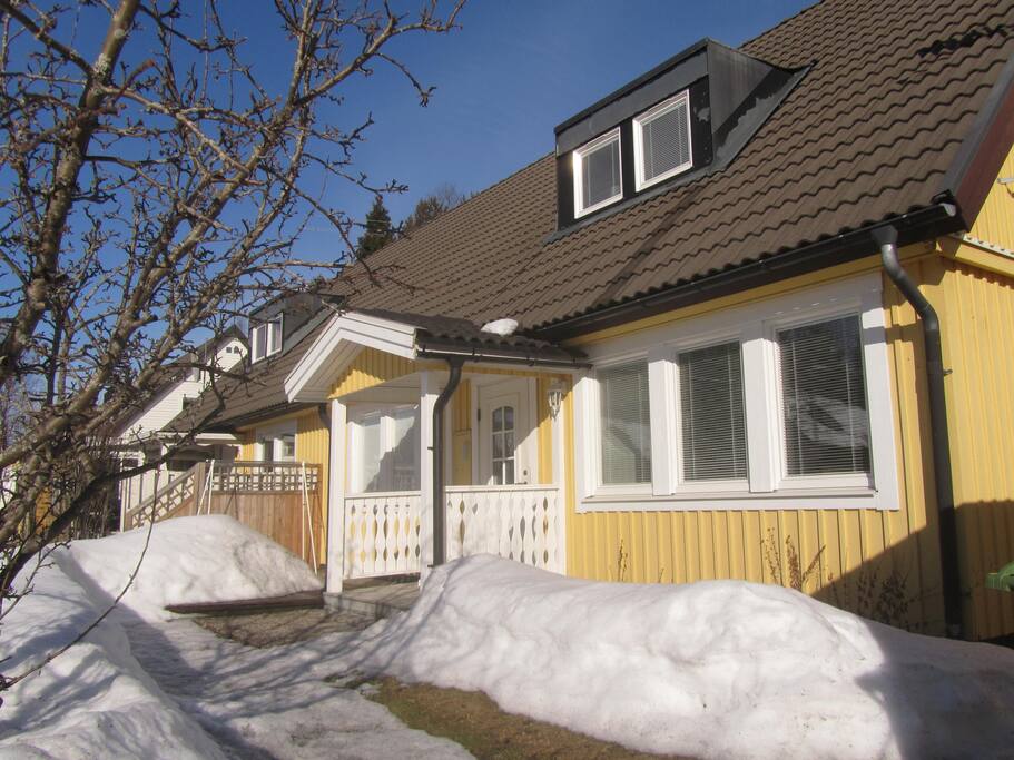 Front view of the house