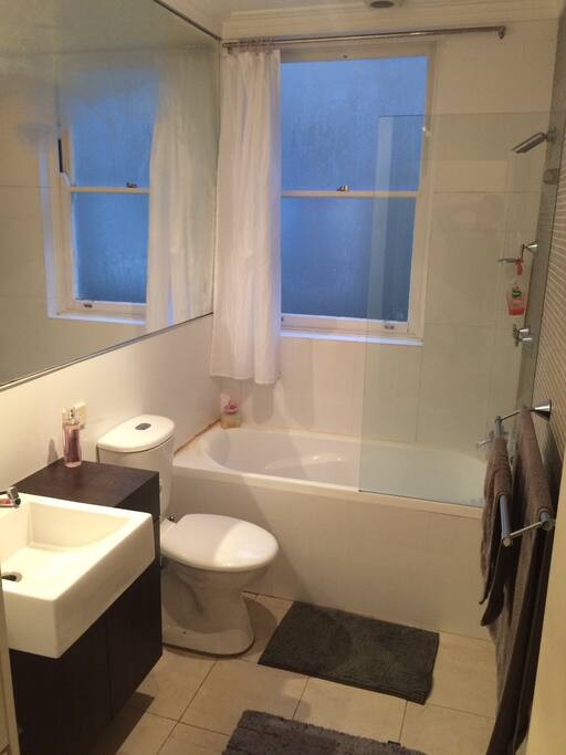 2nd bathroom with bath and shower