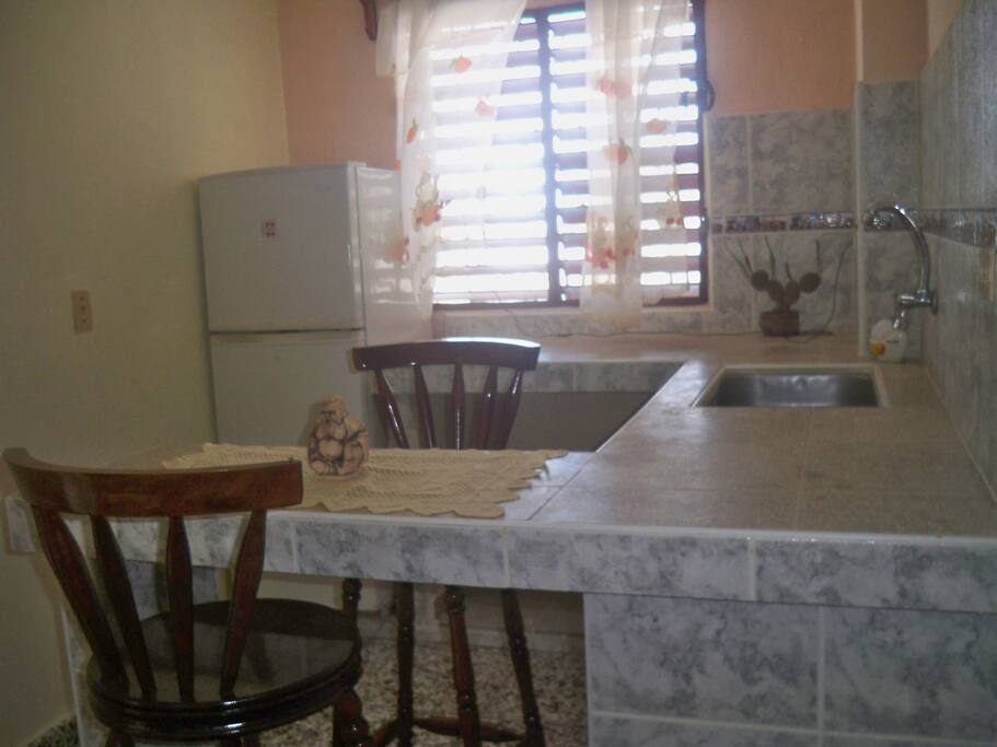Cocina del apartamento.