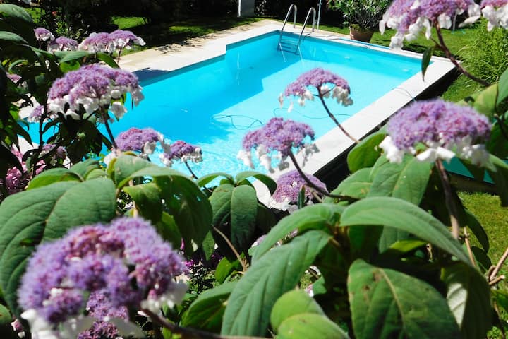 GREEN  PARADISE Apartment / Loggia, Garten u. Pool